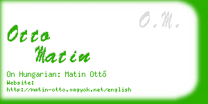 otto matin business card